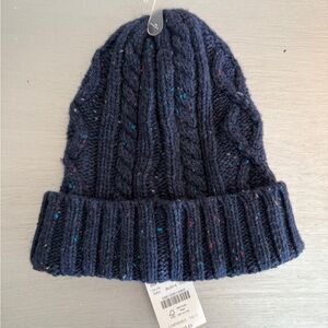 Cozy Navy Knit Kids Beanie